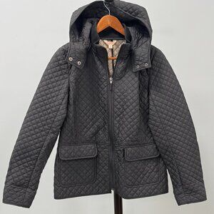 Brooks Brothers Quilted Black Jacket Size 6